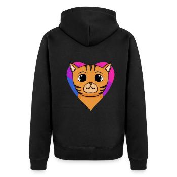 Cadeau bisexuel Bengal Cat Cat - Veste à capuche bio Premium Unisexe - noir - Dos - Nico (187cm)