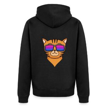 Cadeau bisexuel Bengal Cat Cat - Veste à capuche bio Premium Unisexe - noir - Dos - Nico (187cm)