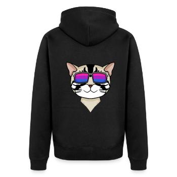 Cadeau bisexuel american shorthair cat - Veste à capuche bio Premium Unisexe - noir - Dos - Nico (187cm)