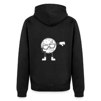 Dabbing Planet Drôle Jour de la Terre Dab Danse Jour de la Terre - Veste à capuche bio Premium Unisexe - noir - Dos - Nico (187cm)