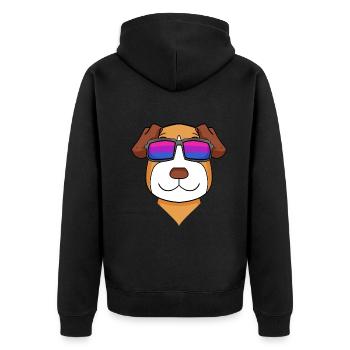 Cadeau bisexuel Jack Russell Terrier chien - Veste à capuche bio Premium Unisexe - noir - Dos - Nico (187cm)