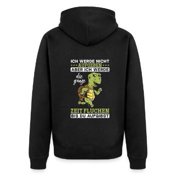 Tortues Randonnée Trekking en plein air Randonnée - Veste à capuche bio Premium Unisexe - noir - Dos - Nico (187cm)