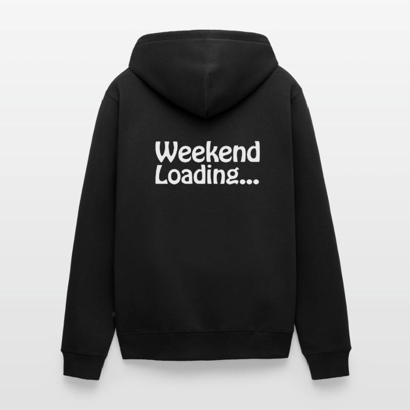Weekend loading - Wochenende - Bald Wochenende Unisex Premium Bio Zip Hoodie