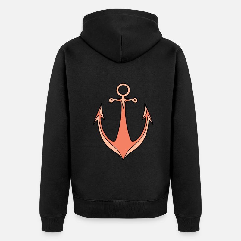 Ancre - Veste à capuche bio Premium Unisexe - noir