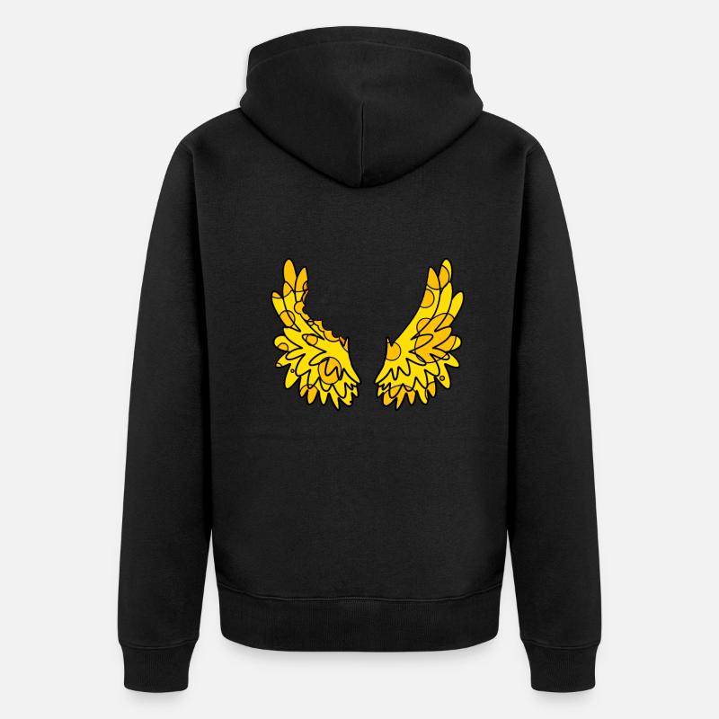 Ailes de fromage - Veste à capuche bio Premium Unisexe - noir