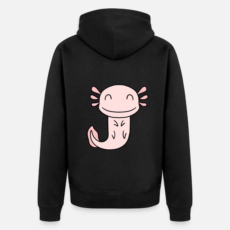 Axolotl - Veste à capuche bio Premium Unisexe - noir