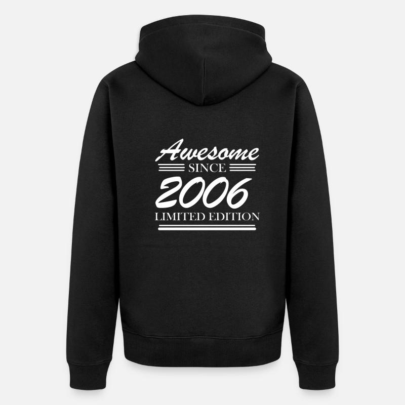 2006 - Unisex Premium Bio Zip Hoodie - Schwarz