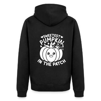 Citrouille la plus douce de la famille I Halloween Niedlic - Veste à capuche bio Premium Unisexe - noir - Dos - Nico (187cm)