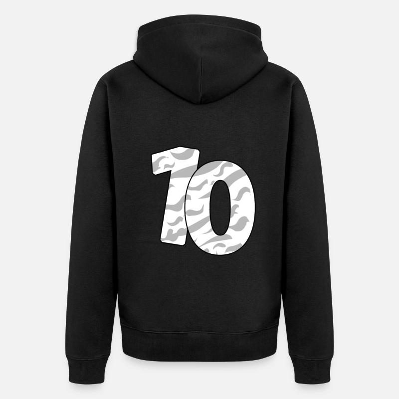 10 - Veste à capuche bio Premium Unisexe - noir