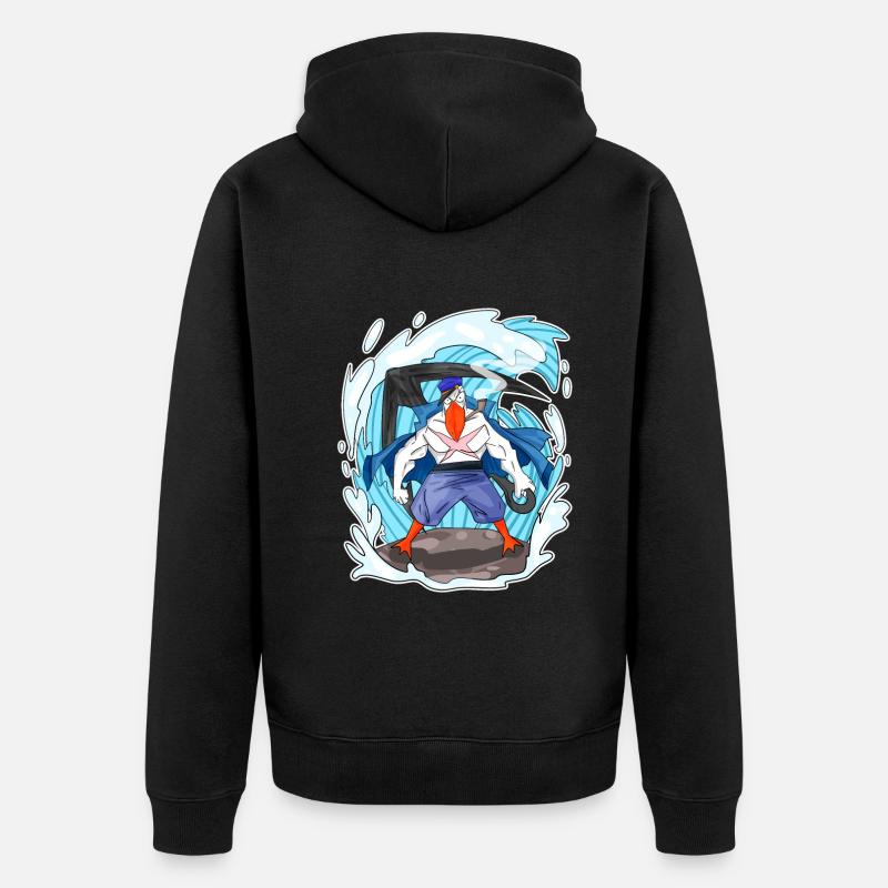 Mouette - Veste à capuche bio Premium Unisexe - noir