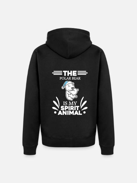 Polar Bear Polar Bear Bear - Unisex Premium Organic Zip Hoodie - black