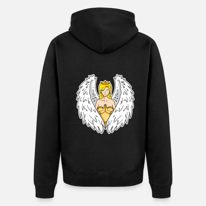 Ange gardien - Veste à capuche bio Premium Unisexe - noir