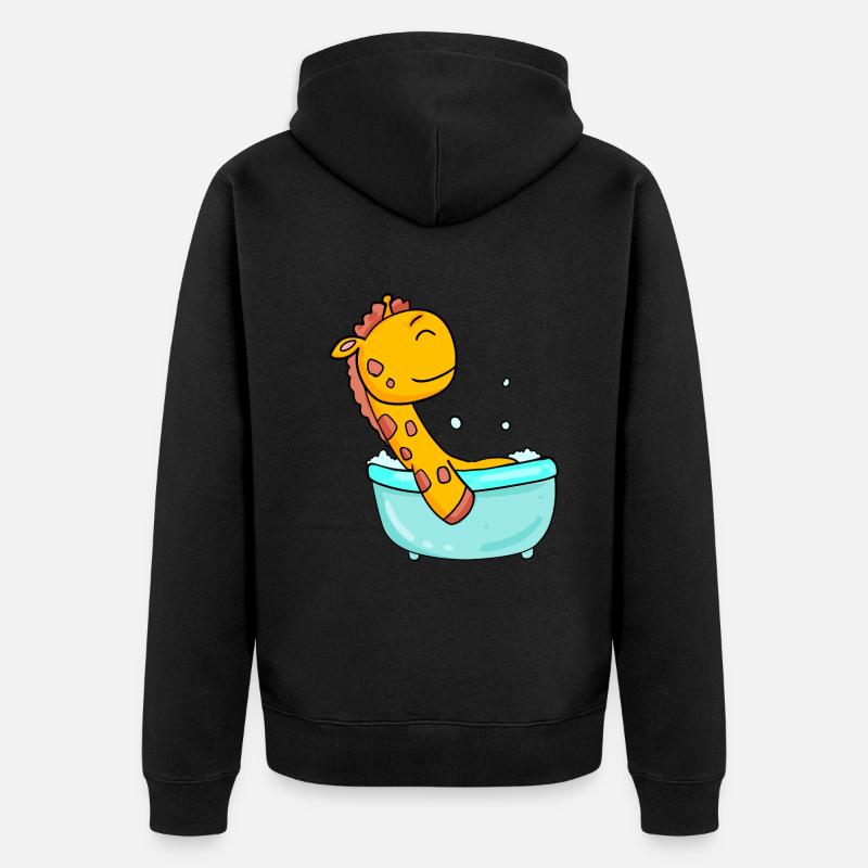 Girafe - Veste à capuche bio Premium Unisexe - noir
