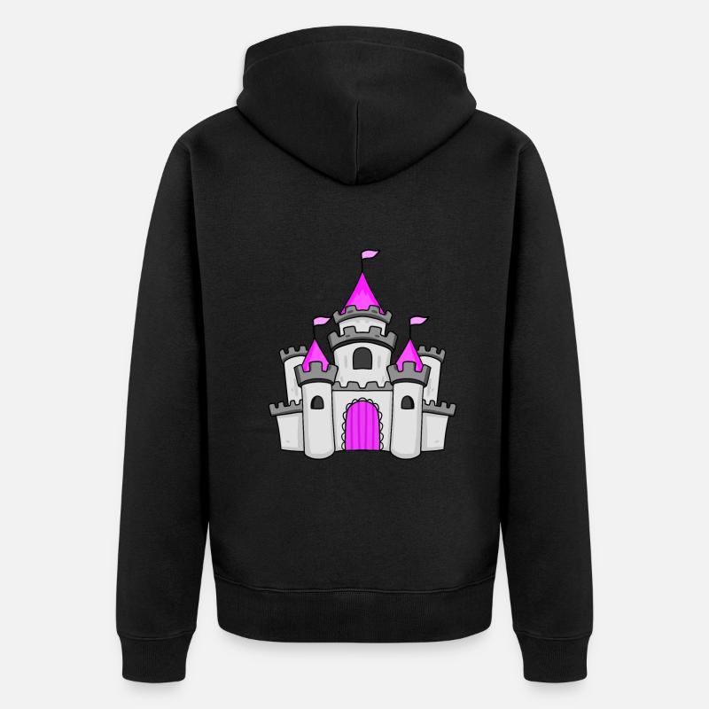Fille Princesse Burg - Veste à capuche bio Premium Unisexe - noir