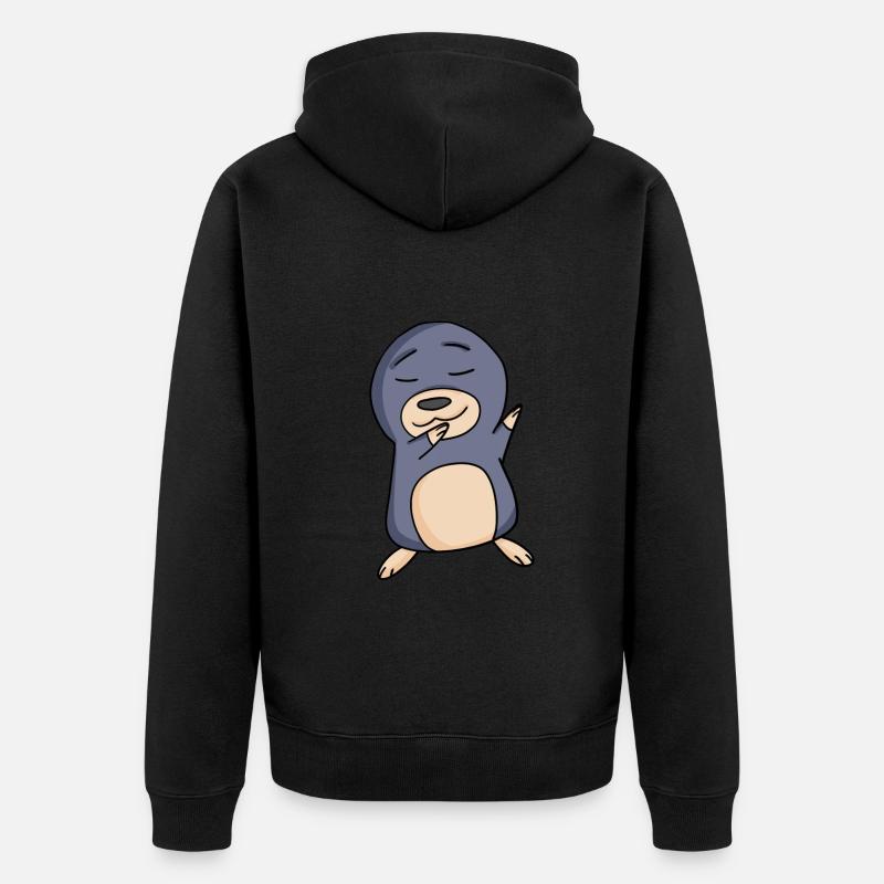 Taupe - Veste à capuche bio Premium Unisexe - noir