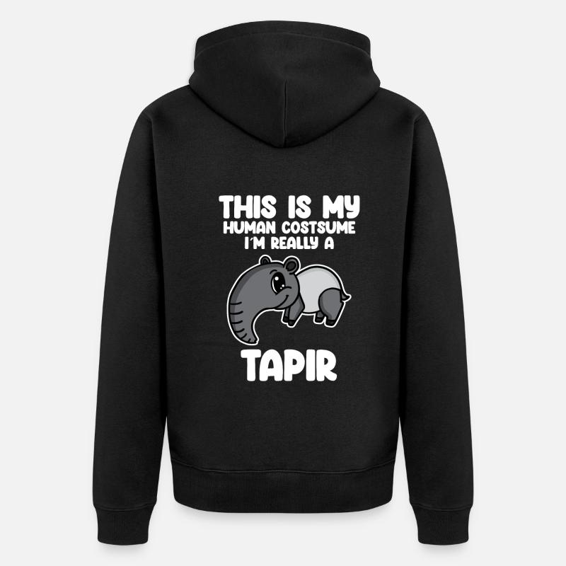 tapire tapire - Veste à capuche bio Premium Unisexe - noir