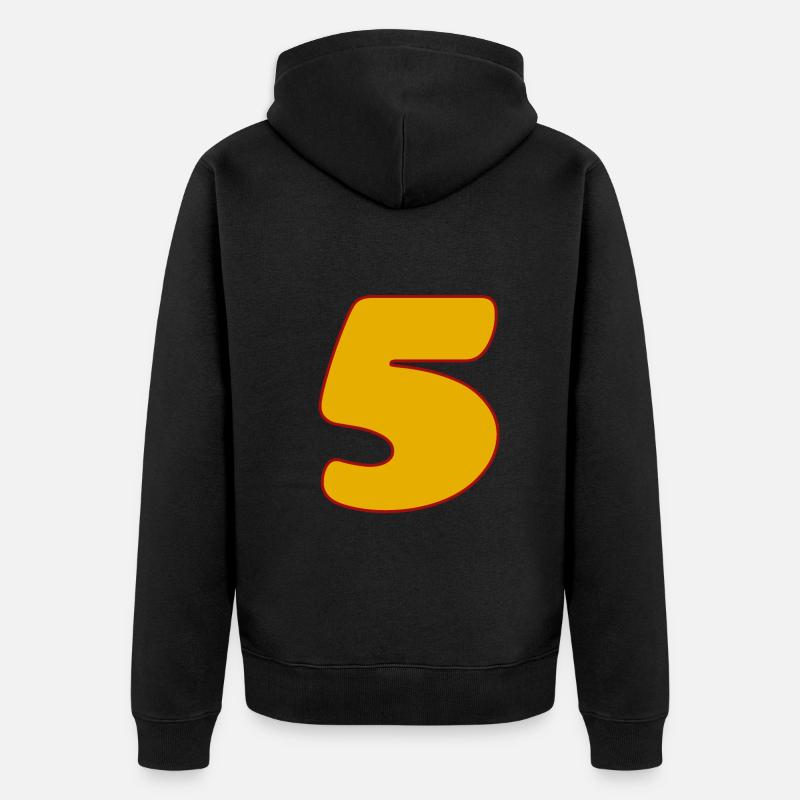 5 - Veste à capuche bio Premium Unisexe - noir