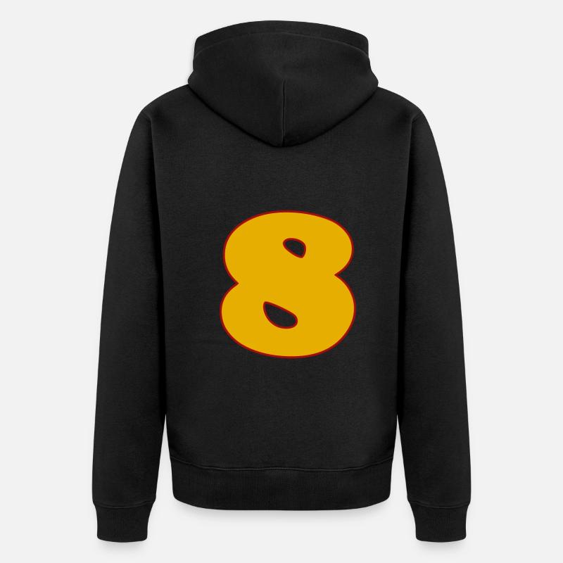 8 - Veste à capuche bio Premium Unisexe - noir