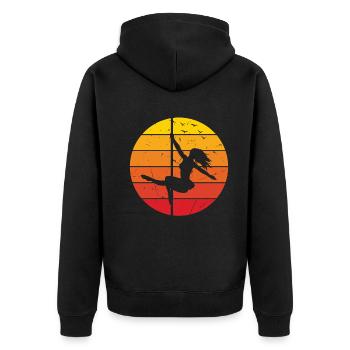 Pole Dancing Girl Pole Dance I Pole Dance - Unisex Premium Organic Zip Hoodie - black - Back - Nico (187cm)