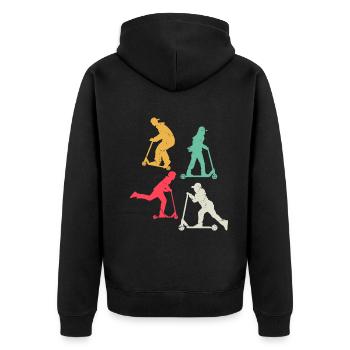 Scooter Tricks Stunt Racing Scooter Stunts Boys Sc - Veste à capuche bio Premium Unisexe - noir - Dos - Nico (187cm)