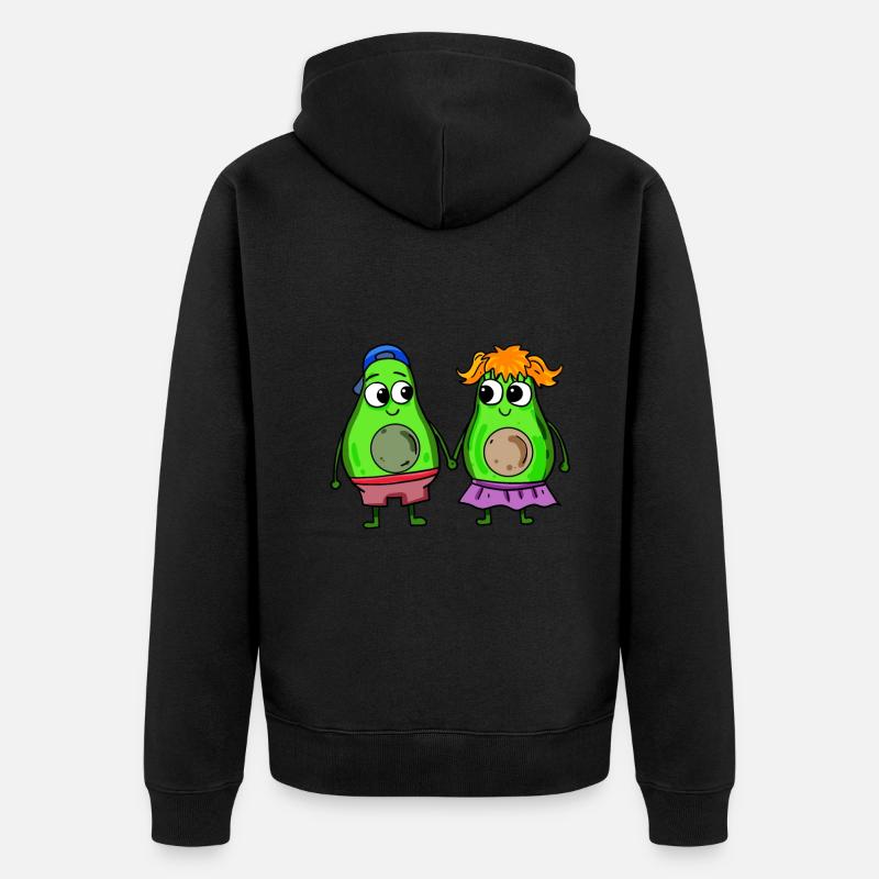 Paire d’avocats - Veste à capuche bio Premium Unisexe - noir