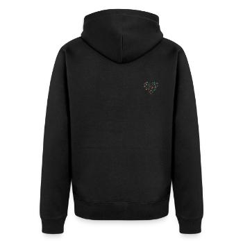 Space Travel Astronaut Space Flight Astronomy Plan - Unisex Premium Organic Zip Hoodie - black - Back - Nico (187cm)