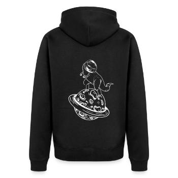 Astronaute Dino Astronaute Aérospatiale Dinosaure Astron - Veste à capuche bio Premium Unisexe - noir - Dos - Nico (187cm)