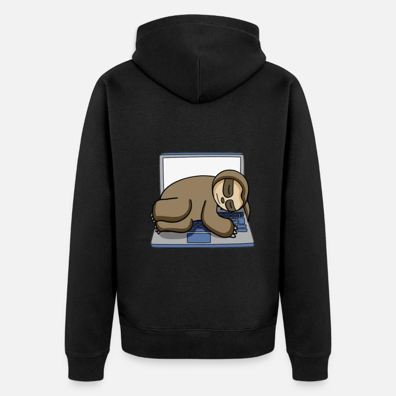 Computer Nerd Programmer Gift - Unisex Premium Organic Zip Hoodie - black