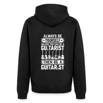 Soyez toujours vous-même sauf si vous pouvez être guitariste - Veste à capuche bio Premium Unisexe - noir - Dos - Nico (187cm)