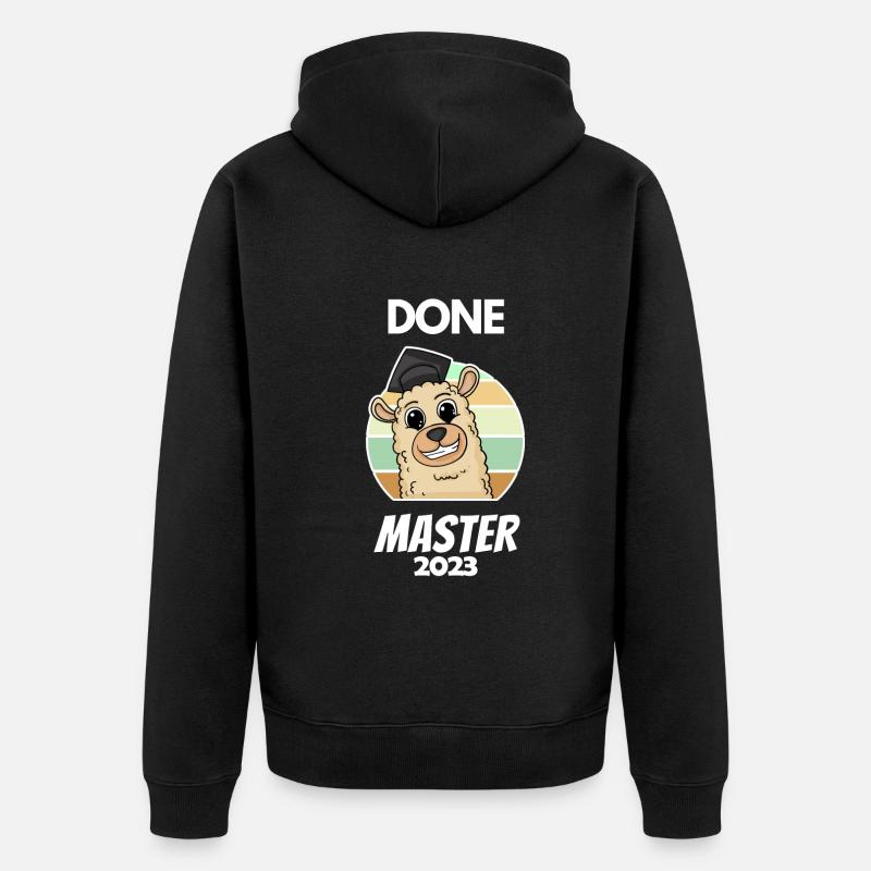 Master 2023 - Veste à capuche bio Premium Unisexe - noir