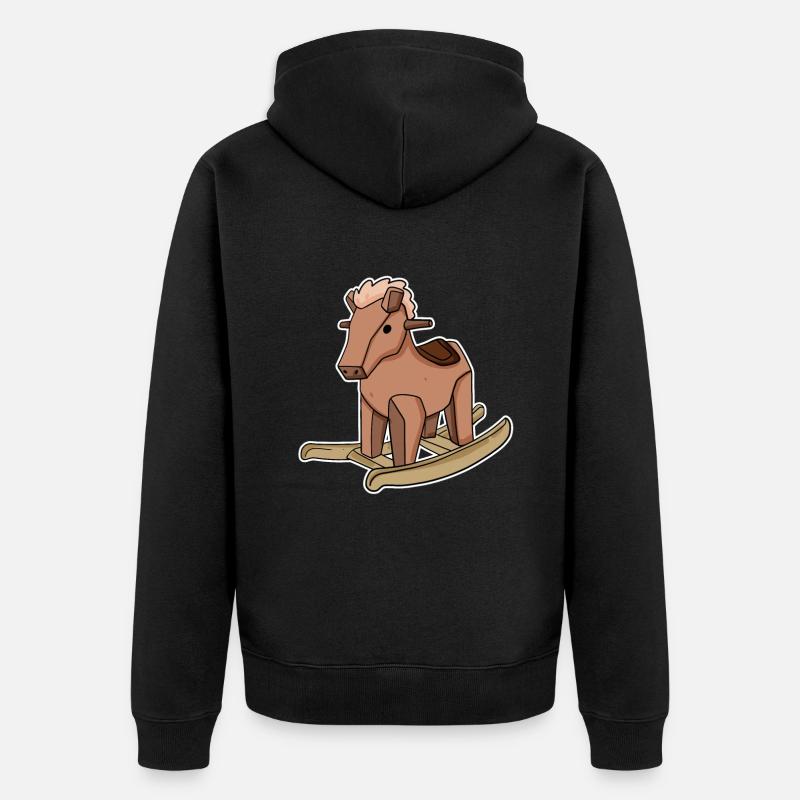 Cheval - Veste à capuche bio Premium Unisexe - noir