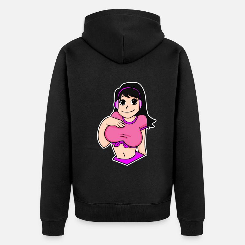 Anime - Veste à capuche bio Premium Unisexe - noir