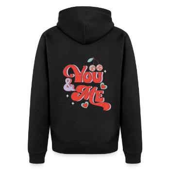 Ils - Veste à capuche bio Premium Unisexe - noir - Dos - Nico (187cm)