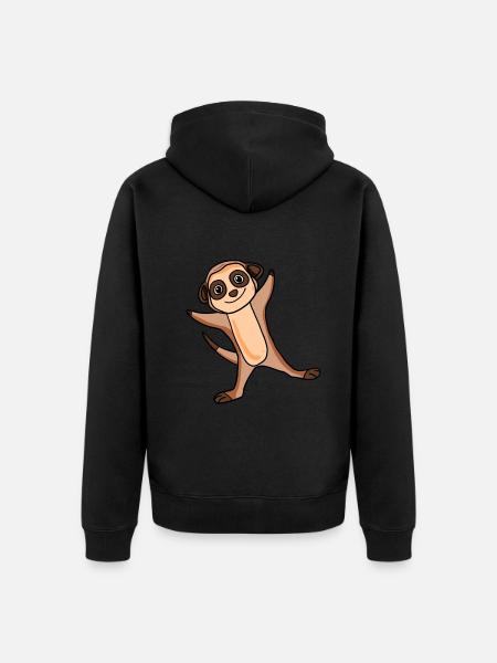 Suricate - Veste à capuche bio Premium Unisexe - noir
