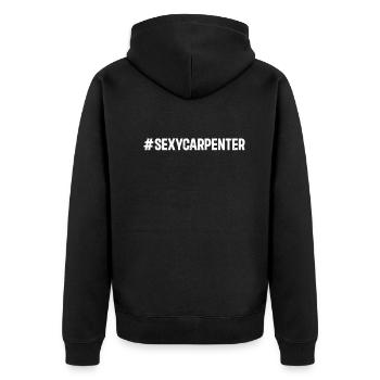 #SexyCarpenter - Outils de menuiserie Bricoleur Carpentier - Veste à capuche bio Premium Unisexe - noir - Dos - Nico (187cm)
