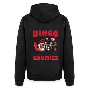 Bingo Amour avec mes Gnomies Lion Bingo - Veste à capuche bio Premium Unisexe - noir - Dos - Nico (187cm)