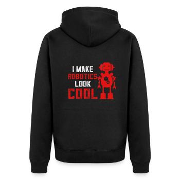Je rends la robotique cool - Artificial Intelligenc - Veste à capuche bio Premium Unisexe - noir - Dos - Nico (187cm)