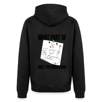 Don't you understand aerobatic Aresti figures - Unisex Premium Organic Zip Hoodie - black - Back - Nico (187cm)