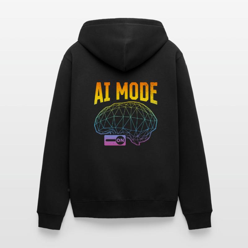 AI Mode On - Machine Learning Artificial Intellige Unisex Premium Bio Zip Hoodie