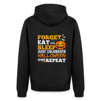 Halloween Party Halloween Celebrate Halloween Pump - Unisex Premium Organic Zip Hoodie - black - Back - Nico (187cm)