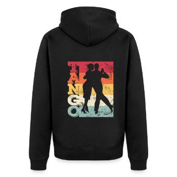 Tango Argentino Milonga Vals Tango - Veste à capuche bio Premium Unisexe - noir - Dos - Nico (187cm)