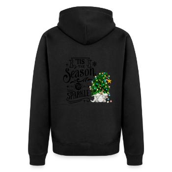 C’est la saison pour faire briller le nain de Noël - Veste à capuche bio Premium Unisexe - noir - Dos - Nico (187cm)