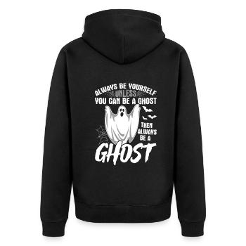 Soyez toujours vous-même, sauf si vous pouvez être un fantôme - Hal - Veste à capuche bio Premium Unisexe - noir - Dos - Nico (187cm)