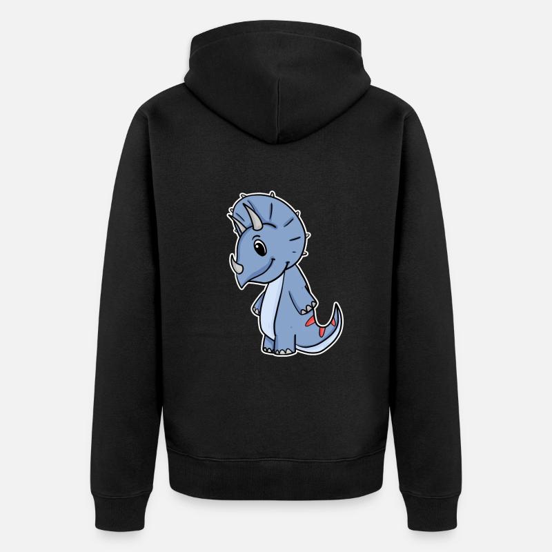 dinosaure dinosaure - Veste à capuche bio Premium Unisexe - noir