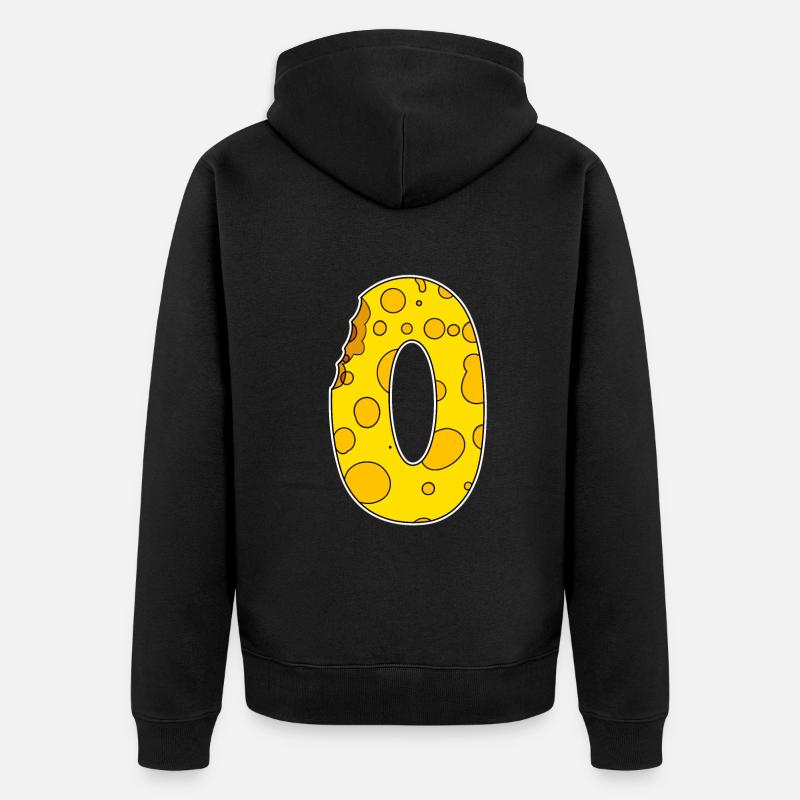 Numéro 0 - Zéro - Veste à capuche bio Premium Unisexe - noir