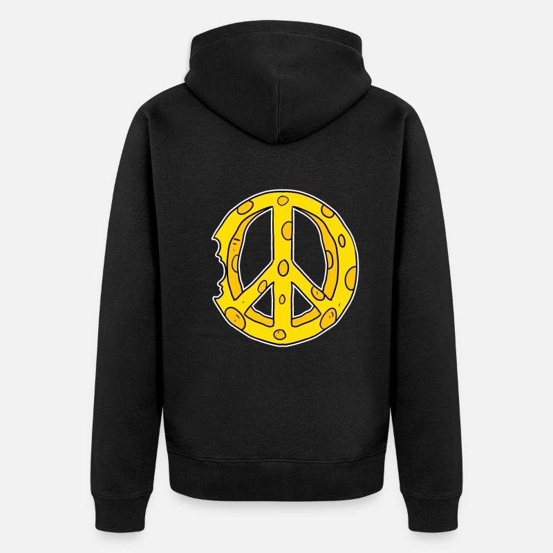 Fromage Paix Paix - Veste à capuche bio Premium Unisexe - noir