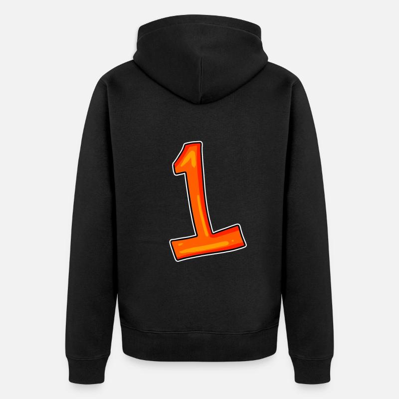 Numéro 1 - Veste à capuche bio Premium Unisexe - noir