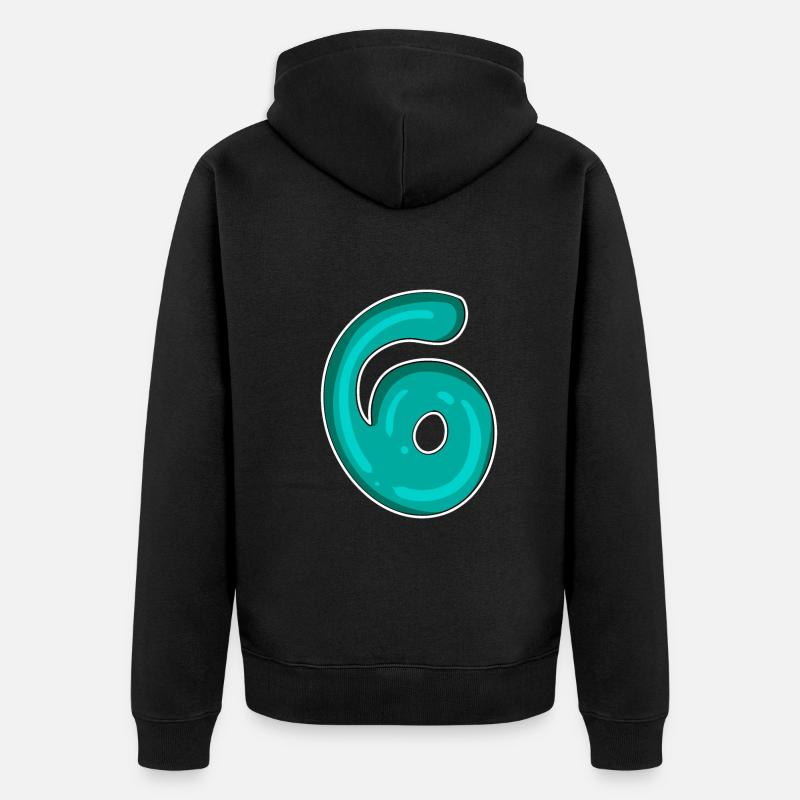 Numéro 6 Numéro - Veste à capuche bio Premium Unisexe - noir