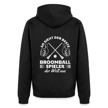 Meilleur joueur de ballon-balai - Veste à capuche bio Premium Unisexe - noir - Dos - Nico (187cm)
