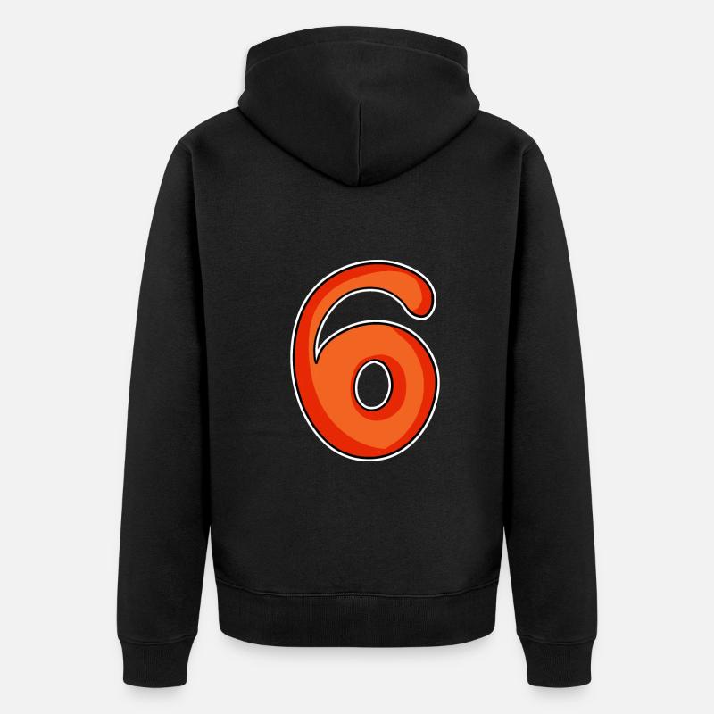 Numéro 6 Numéro - Veste à capuche bio Premium Unisexe - noir